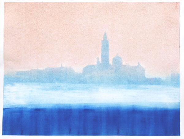 Venedig auf Fischerpapier, Grösse: 60 x 76 cm